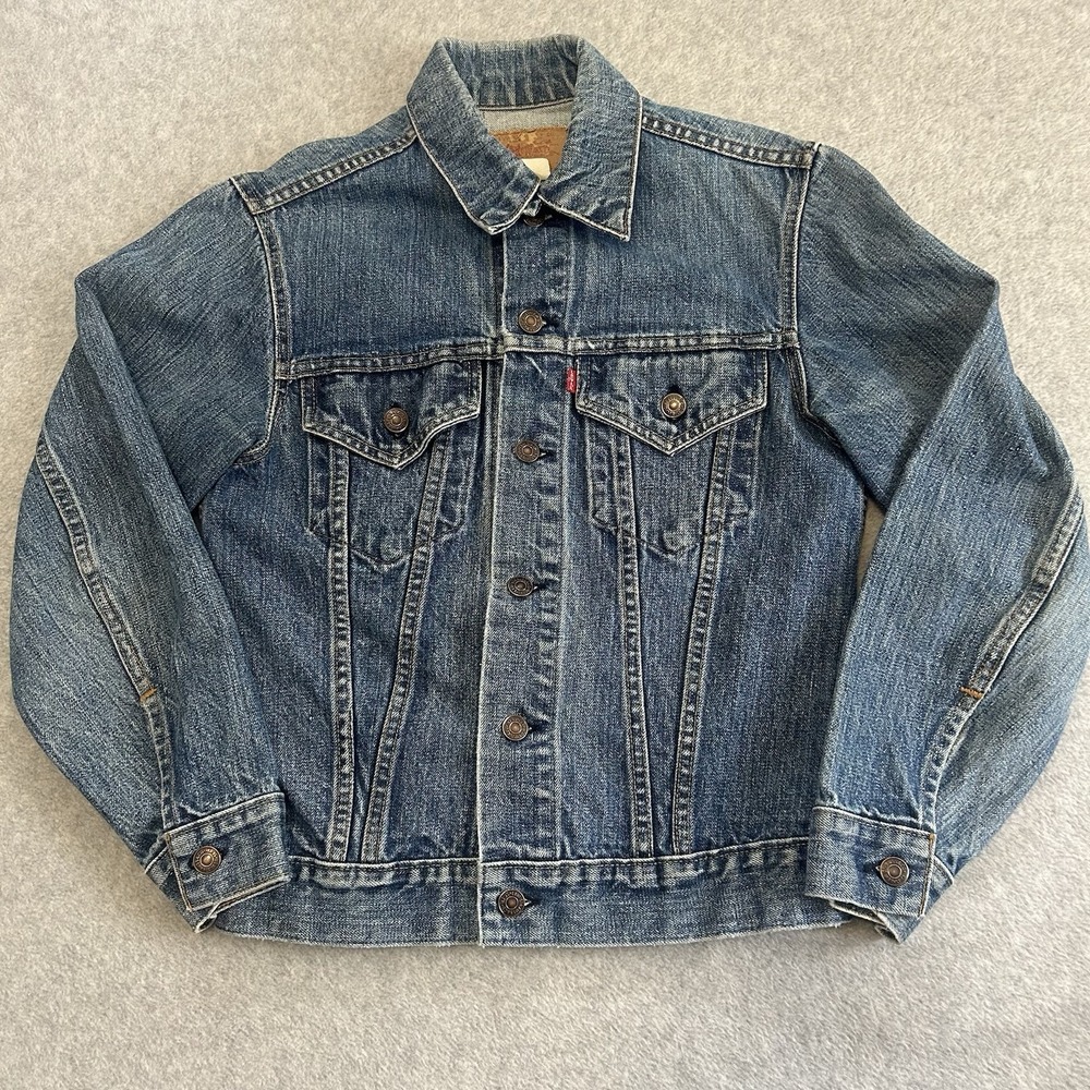 Vintage‎ Levis Jacket Mens Small Type 3 Denim Trucker Made In USA 80s